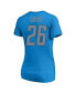 ფოტო #2 პროდუქტის Women's Jahmyr Gibbs Blue Detroit Lions Plus Size Fair Catch Name and Number V-Neck T-shirt