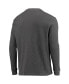 Фото #4 товара Men's Heathered Gray Pittsburgh Steelers Logo Maverick Thermal Henley Long Sleeve T-shirt