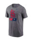 Фото #3 товара Men's Heather Charcoal St. Louis Cardinals 2023 MLB World Tour: London Series T-shirt