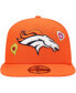 Фото #2 товара Men's Orange Denver Broncos Chain Stitch Heart 59FIFTY Fitted Hat
