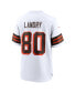 Фото #4 товара Men's Jarvis Landry White Cleveland Browns 1946 Collection Alternate Game Jersey