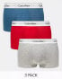 Фото #1 товара Calvin Klein modern cotton stretch trunks 3 pack in multi