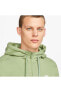 Фото #2 товара sportswear club fleece erkek yeşil polarlı kapüşonlu fermuarlı spor ceket bv2645