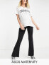 Фото #1 товара ASOS DESIGN Maternity over the bump kick flare trouser in black