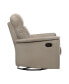 White Label Emillia 36" Leather Swivel Glider Reclining Chair