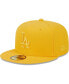 Фото #1 товара Men's Gold Los Angeles Dodgers Color Pack 59FIFTY Fitted Hat
