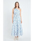 ფოტო #2 პროდუქტის Women's Digital Print Floral One Shoulder Maxi Dress