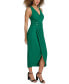 Women's Faux-Wrap Midi Dress