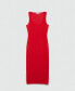 ფოტო #7 პროდუქტის Women's Straps Detail Midi-Dress
