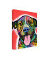 Фото #2 товара Dean Russo Smiling Pit Bull Zoey Canvas Art - 27" x 33.5"