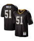 Фото #4 товара Men's Sam Mills Black New Orleans Saints 1987 Legacy Replica Jersey