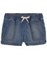 Фото #4 товара Toddler Denim Drawstring Sun Shorts 5T