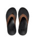 ფოტო #5 პროდუქტის Men's Cushion Spring Faux-Leather Flip Flops