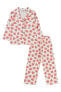 Kız Çocuk Pijama Takımı 2-5 Yaş Ekru