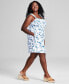 Фото #3 товара Plus Size Floral-Print Corset Mini Dress, Created for Macy's