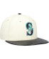 Фото #3 товара Men's Cream Seattle Mariners Game Night Leather Visor 59FIFTY Fitted Hat