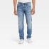 Фото #1 товара Men's Slim Straight Fit Jeans - Goodfellow & Co Indigo Blue 30x32