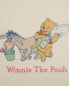 Children’s winnie the pooh cushion cover with crochet detail