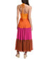 Фото #2 товара Farm Rio Warm Colorblocking Maxi Dress Women's
