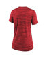 ფოტო #4 პროდუქტის Women's Red Los Angeles Angels Authentic Collection Velocity Practice Performance V-Neck T-shirt