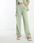 Фото #4 товара 4th & Reckless tailored trouser co-ord in sage green