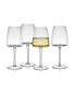 Фото #3 товара Cora 13 Ounce White Wine Glass 4-Piece Set