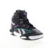 Фото #3 товара Reebok Shaq Attaq Mens Black Leather Lace Up Athletic Basketball Shoes