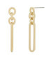 ფოტო #1 პროდუქტის 14K Gold Plated Laney Chain Earrings