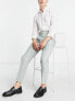 Фото #4 товара ASOS DESIGN tapered smart trousers in sage prep pin stripe