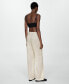 ფოტო #3 პროდუქტის Women's 100% Ramie Straight Pants