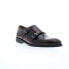 Фото #2 товара Bruno Magli Alfeo BM3AFOJ0 Mens Burgundy Oxfords & Lace Ups Monk Strap Shoes