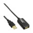 Фото #1 товара InLine USB 2.0 Active Signal Repeater Cable Type A male / A female - 5m