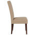 Фото #1 товара Greenwich Series Beige Fabric Parsons Chair