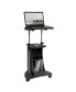 Фото #3 товара Techni Mobili Sit-to-Stand Rolling Adjustable Laptop Cart