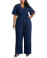 Фото #1 товара Women's Plus size Charisma Crepe Jumpsuit