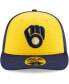 Фото #6 товара Men's Navy, Yellow Milwaukee Brewers Alternate 2020 Authentic Collection On-Field Low Profile Fitted Hat
