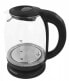 Фото #10 товара Электрический чайник Esperanza EKK027 - 1.7 л - 2200 Вт - Черный, Прозрачный - Стекло, Пластик - Регулируемый термостат - Индикатор уровня воды