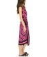ფოტო #14 პროდუქტის Women's Printed Sleeveless Midi Dress