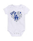 Fanatics Girls Infant Los Angeles Dodgers 3-Pack Home Run Bodysuit Set