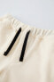 Textured plush bermuda shorts