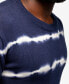 Men's Striped Tie Dye Crew Neck Sweater