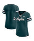 Women's Midnight Green Philadelphia Eagles Original State Lace-Up T-shirt