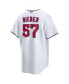 ფოტო #4 პროდუქტის Men's Shane Bieber White Cleveland Guardians Replica Player Jersey