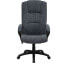 Фото #3 товара High Back Gray Fabric Executive Swivel Chair With Arms