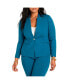 Plus Size The Ultimate Stretch Work Blazer Синий, 22 - фото #1