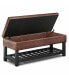 Фото #2 товара Cosmopolitan Storage Ottoman Bench with Open Bottom