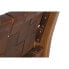 Stool DKD Home Decor Teak Brown Leather (41 x 53 x 90 cm)