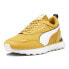 Фото #3 товара Puma Bmw Mms Rider Fv Lace Up Mens Yellow Sneakers Casual Shoes 30777902