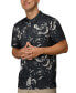 ფოტო #1 პროდუქტის Men's Stillman Short Sleeve Button-Placket Printed Polo Shirt