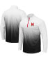 ფოტო #1 პროდუქტის Men's Gray Maryland Terrapins Magic Team Logo Quarter-Zip Jacket